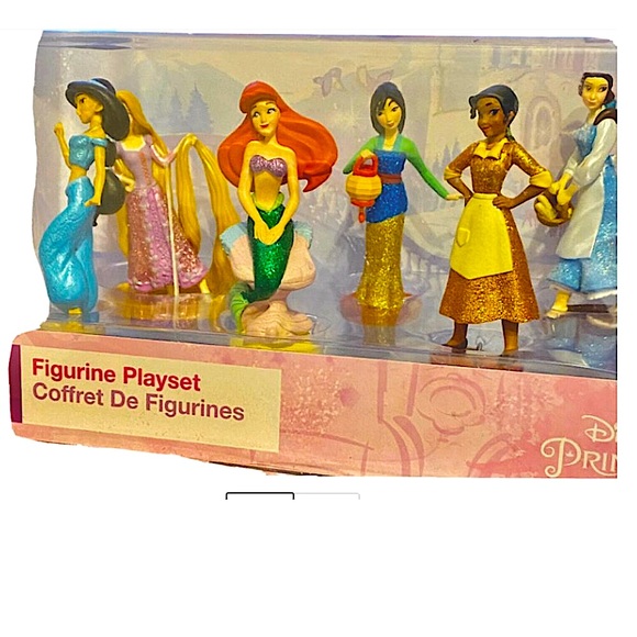 Disney Pricess Set of 6 Figurines 3.5 in. Tall - Picture 1 of 3